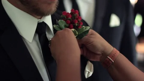 Winterberry Boutonniere Stock Footage 71491907
