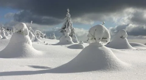 Winterlandschaft Stock Photos