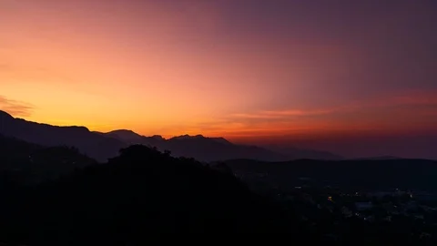 Winterline Timelapse Video stock 124713595