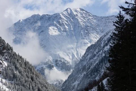 Winterly mountains Stock Photos