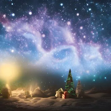 A Winter's Night Stock Illustration
