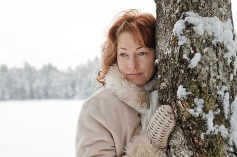 Winters portrait Stock Photos
