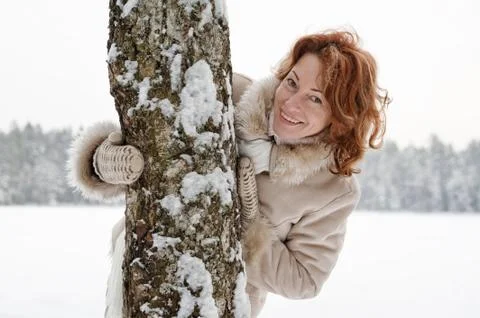 Winters portrait Stock Photos