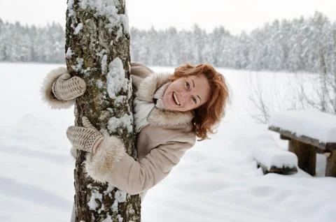 Winters portrait Stock Photos