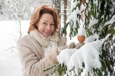Winters portrait Stock Photos