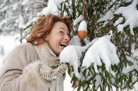 Winters portrait Stock Photos