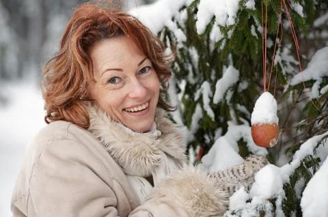 Winters portrait Stock Photos
