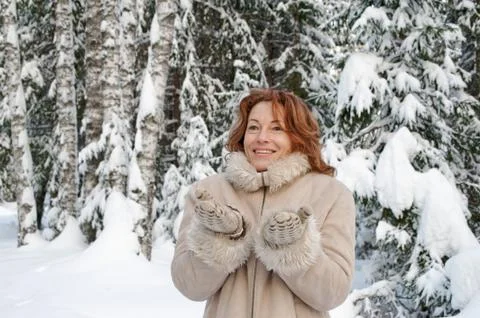 Winters portrait Stock Photos