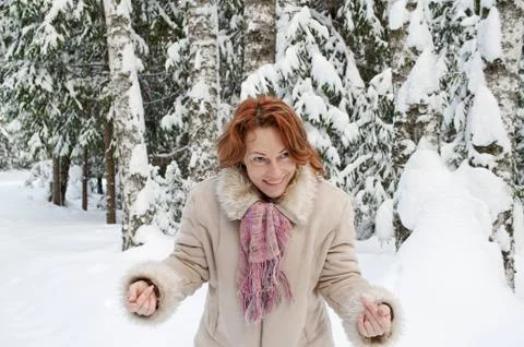Winters portrait Stock Photos