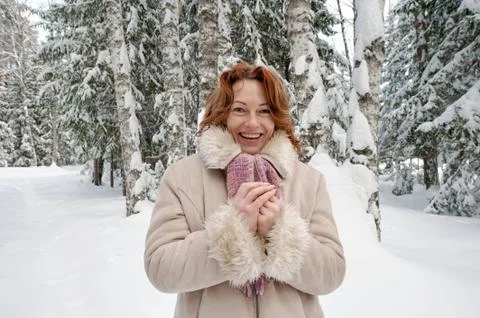 Winters portrait Stock Photos