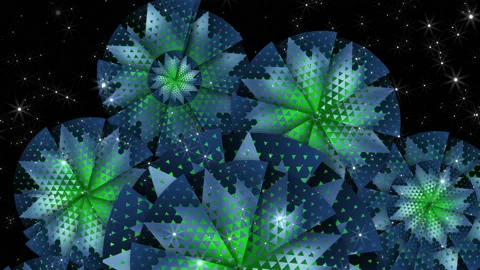 Winter's Tale. Wheels with patterns. Rotation of stylized backgrounds. Fan Stock Footage 166827886