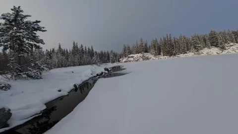 Wintertime Freestyle FPV 4K Video stock 331264027