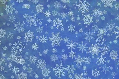 Winter.White blue cool snowflake backdrop.New Year, Christmas Stock Illustration