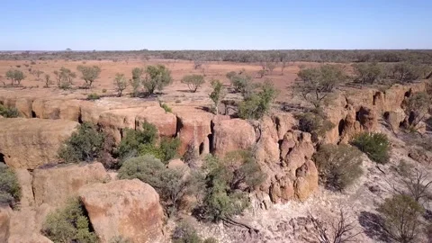 Winton Jump Up Aerial 2 Stock Footage 200034132