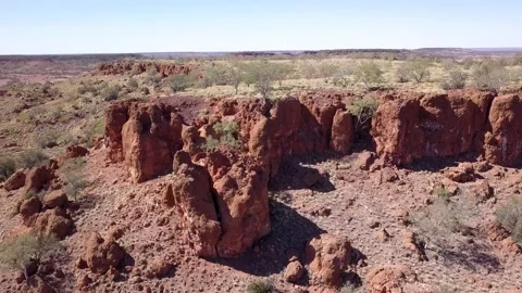Winton Jump Up Aerial 3 Stock Footage 200034072