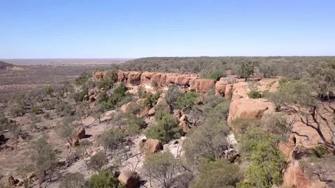 Winton Jump Up Aerial Stock Footage 200034237