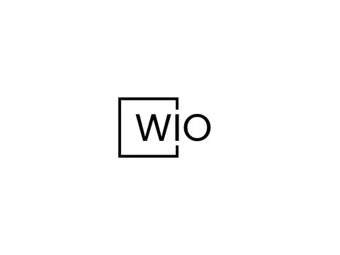 WIO letter initial logo design vector illustration Stock Illustration