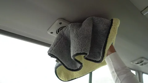 Wipe bus interior Vídeos de archivo 129382100