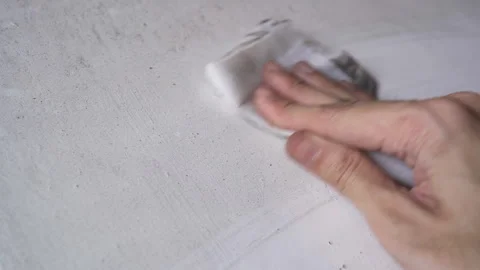 Wipe the dust off the floor with tissue paper Stock Footage 247051200