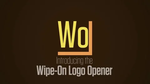 Wipe-on Logo Opener Stock After Effects