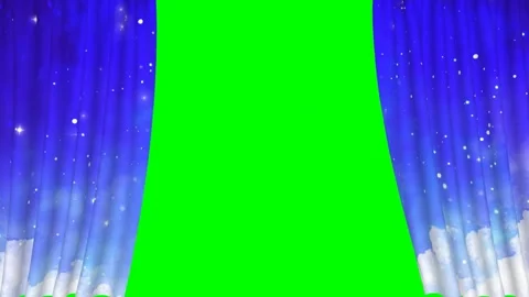 Wipe transition on sky or cloud curtain for stage performance.3d animation Hd. Stock Footage 265149046