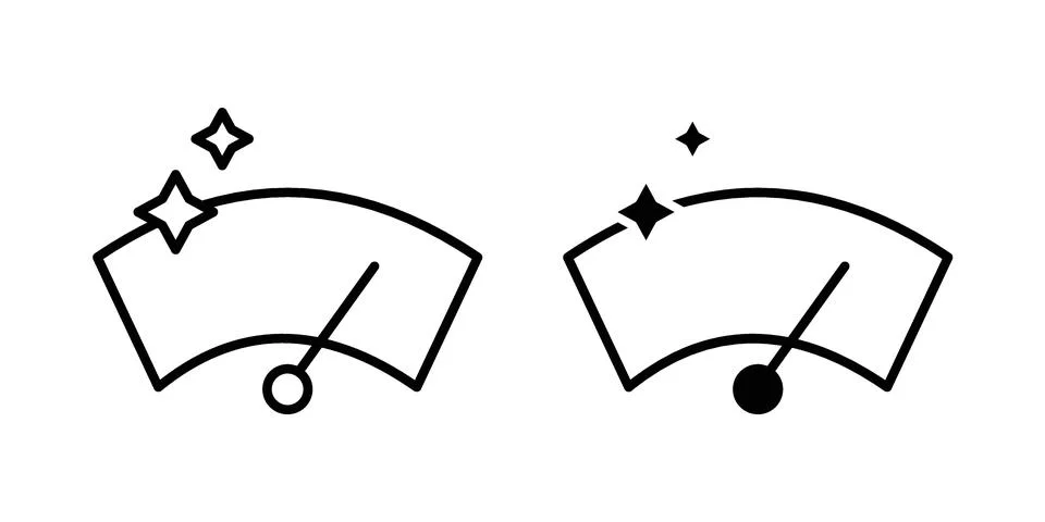 Wiper icon vector design. EPS10 Stock Illustration