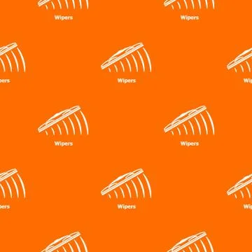 Wipers pattern vector orange 스톡 일러스트