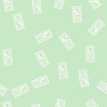 Wipes for allergy sufferers line vector seamless pattern Stock Illustration