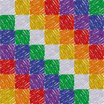 Wiphala flag bolivia diverse native indian region Stock-Illustration