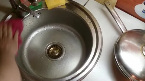 Wiping cloth shell Stock Footage 64515028