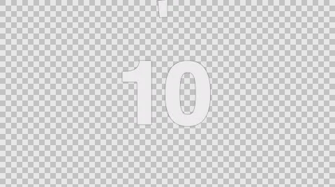 Wiping ON/OFF Countdown (60fps) Stock Footage 59706233