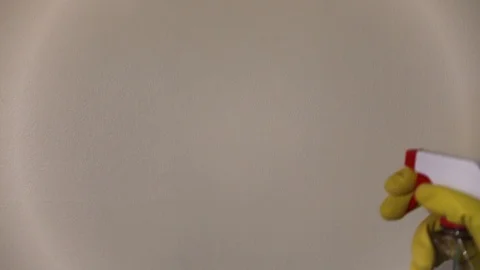 Wiping down surface Stock Footage 129964636