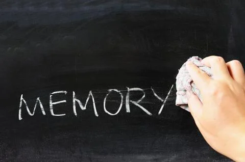 Wiping off memory Stock Photos