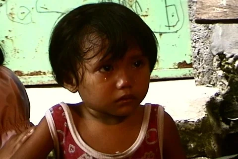 Wiping tears Stock Footage