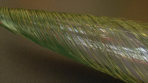 Wire animation around cylinder Video stock 113254221