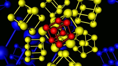 Wire atom chromadepth Stock Footage 99442818