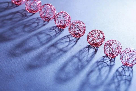 Wire Balls Set Stock Photos