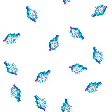 Wire break research isometric icon seamless pattern 스톡 일러스트
