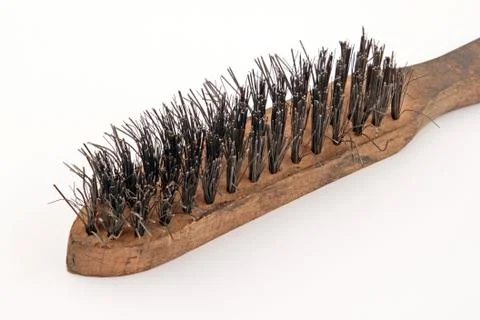 Wire brush. Stock Photos