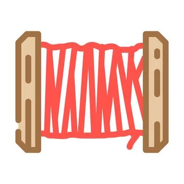 Wire cable copper color icon vector illustration Stock Illustration