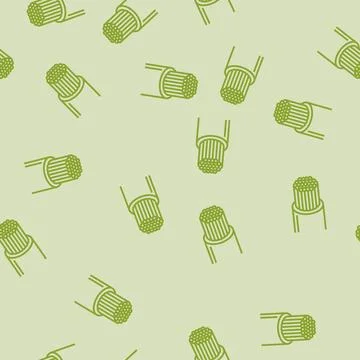 Wire cable copper line seamless pattern Illustrazione stock