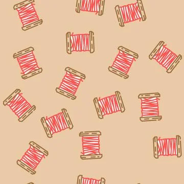 Wire cable copper vector seamless pattern Stock Illustration