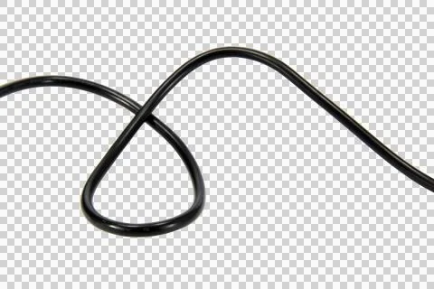 Wire cable of usb and adapter isolated on white background.Electronic Connect Stock Photos