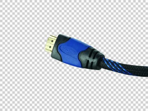 Wire cable of usb and adapter isolated on white background with clipping path Foto stock