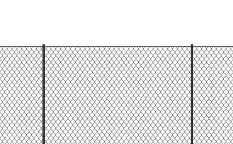 Wire chain-link fence Vector steel woven net pattern illustration military fence Illustrazione stock