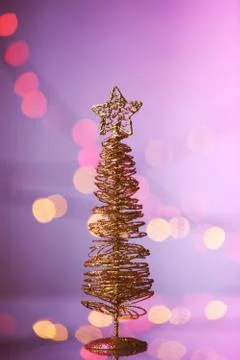 Wire christmas tree Stock Photos
