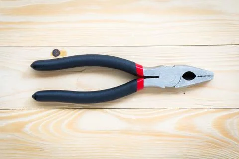 Wire clamp pliers 스톡 사진