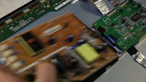 Wire, close-up, hard drive Stock Footage 71341527