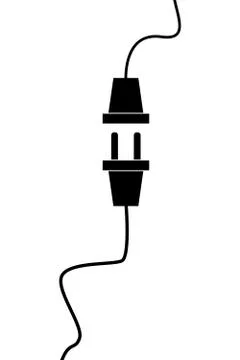 Wire connection plug Stock Illustration