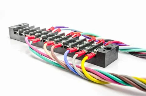 Wire connector terminal. Stock-Fotos